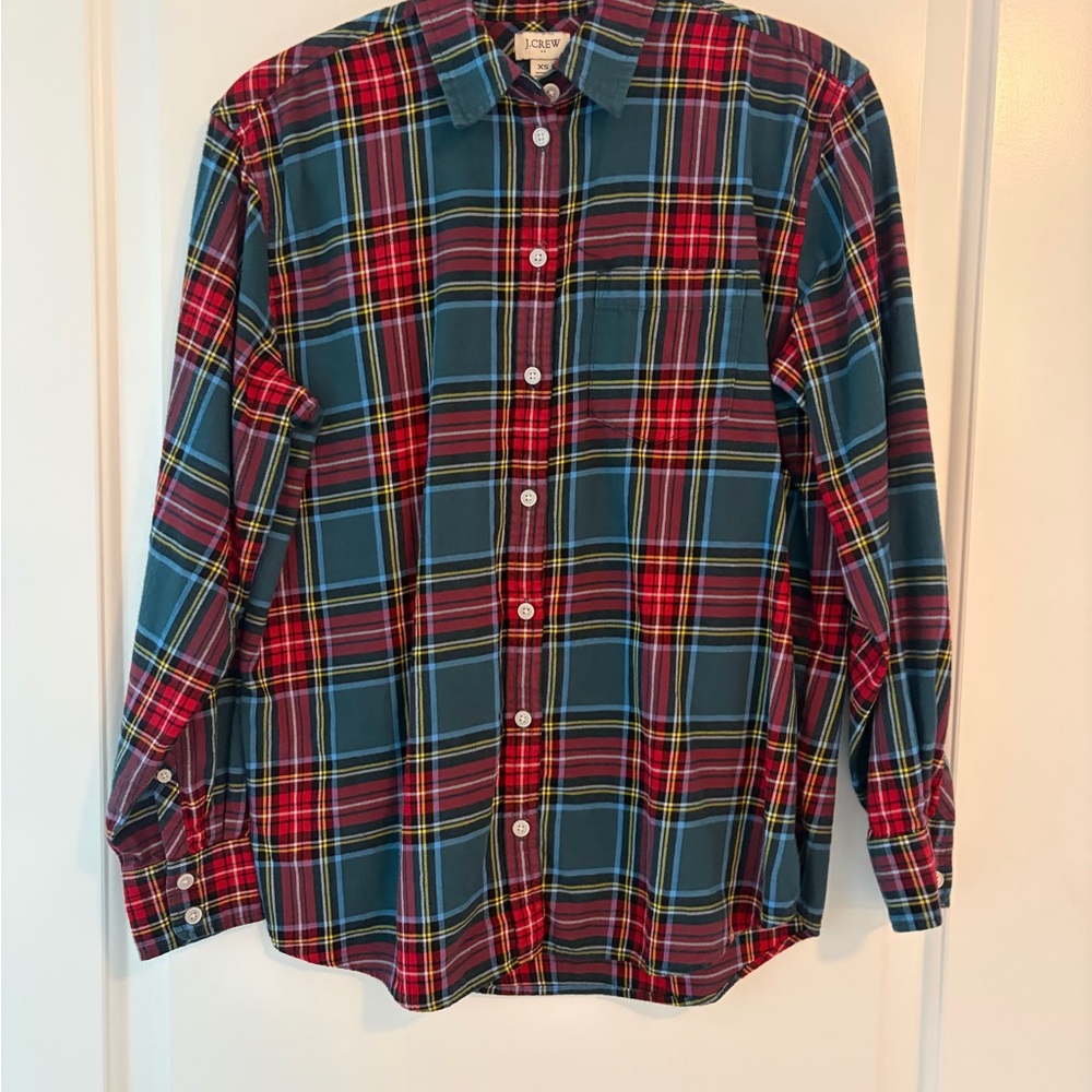 J. Crew women Multicolor Plaid Shirt